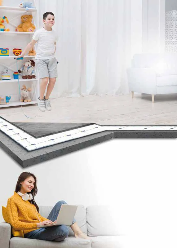 Sistema de piso flotante EcoFiber Floor