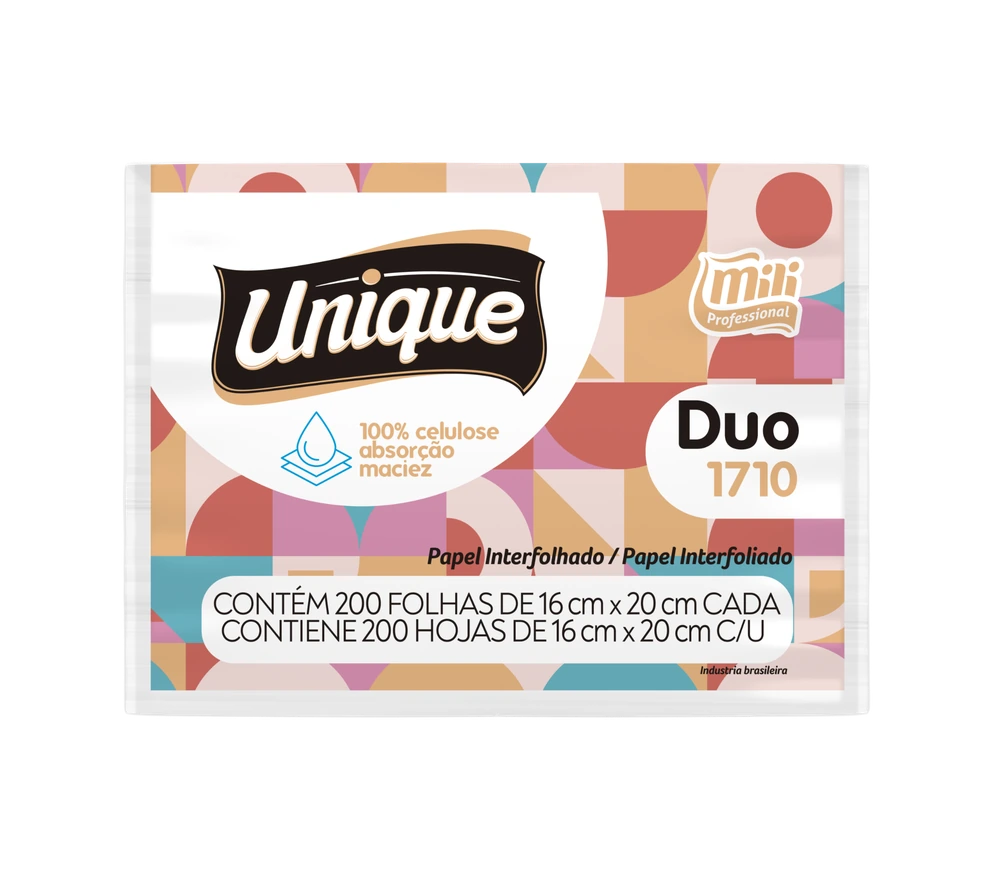 Unique Duo · Papel interfoliado · envase 1710